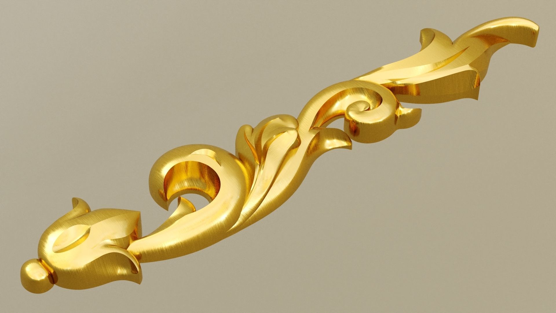 Pattern molding 3d model Low-poly 3D model_3