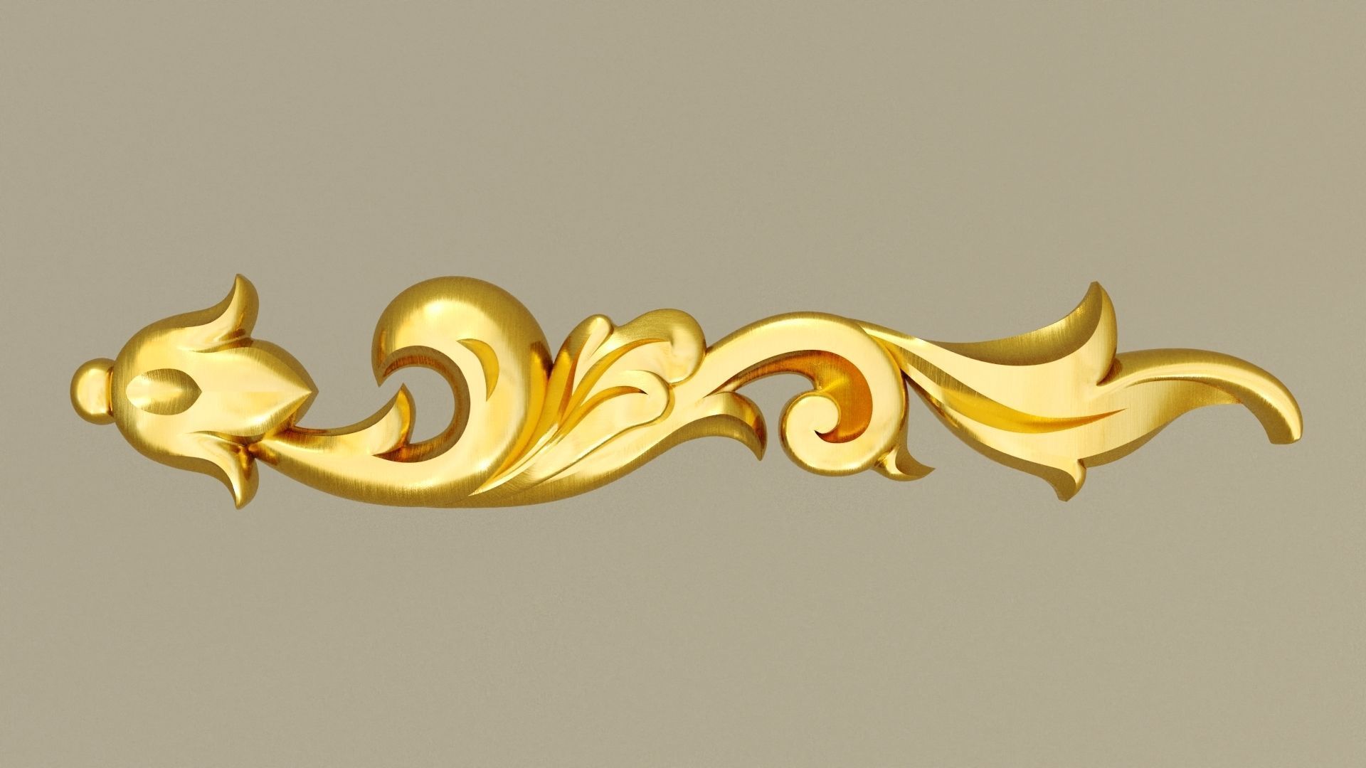 Pattern molding 3d model Low-poly 3D model_1