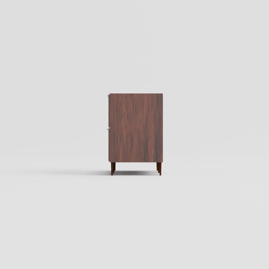 Cabinet Drawer Dresser - Walnut 3D model_2