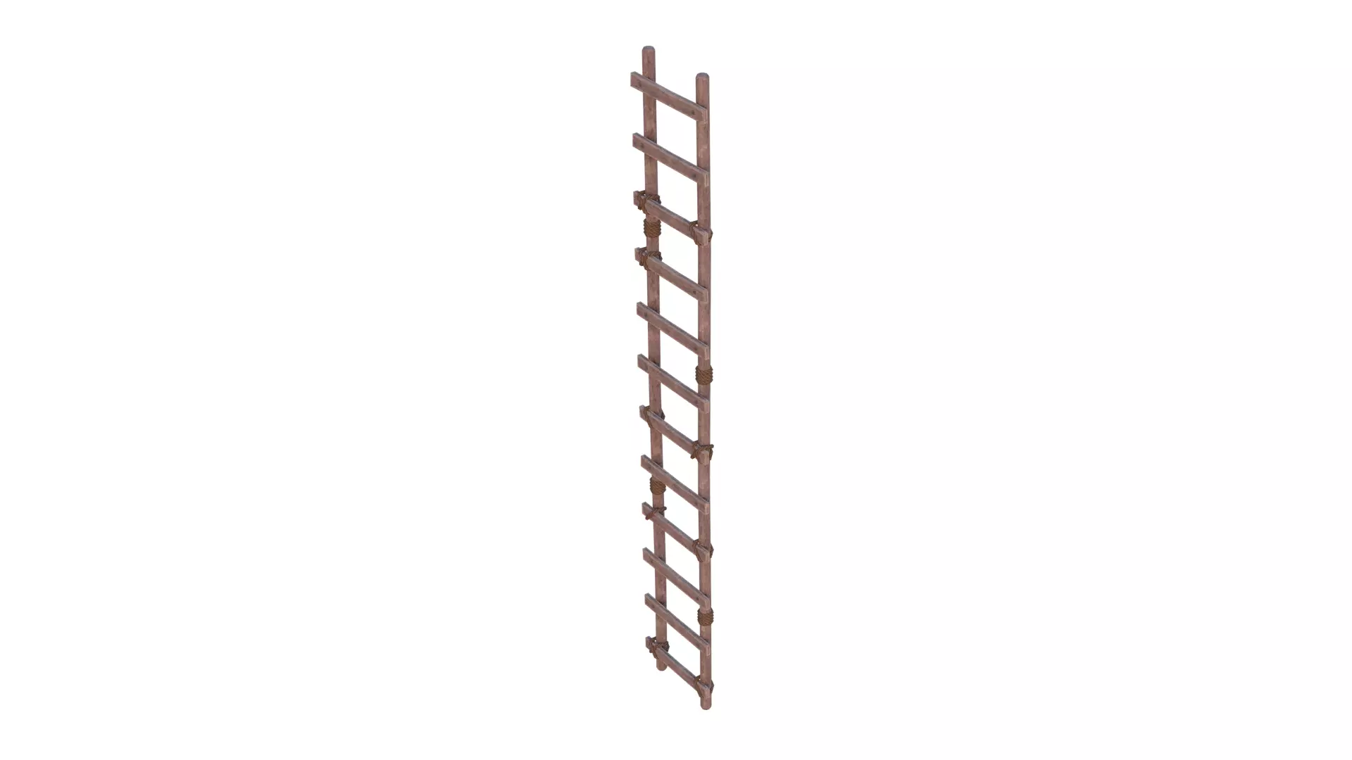 Ladder wooden 3D model_0