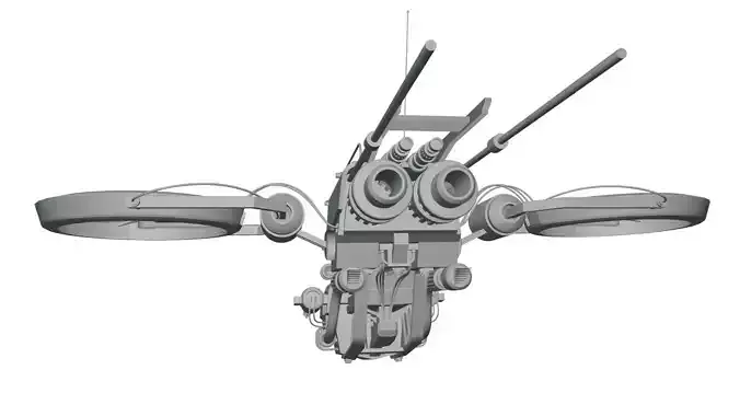 Drone robot with two wings