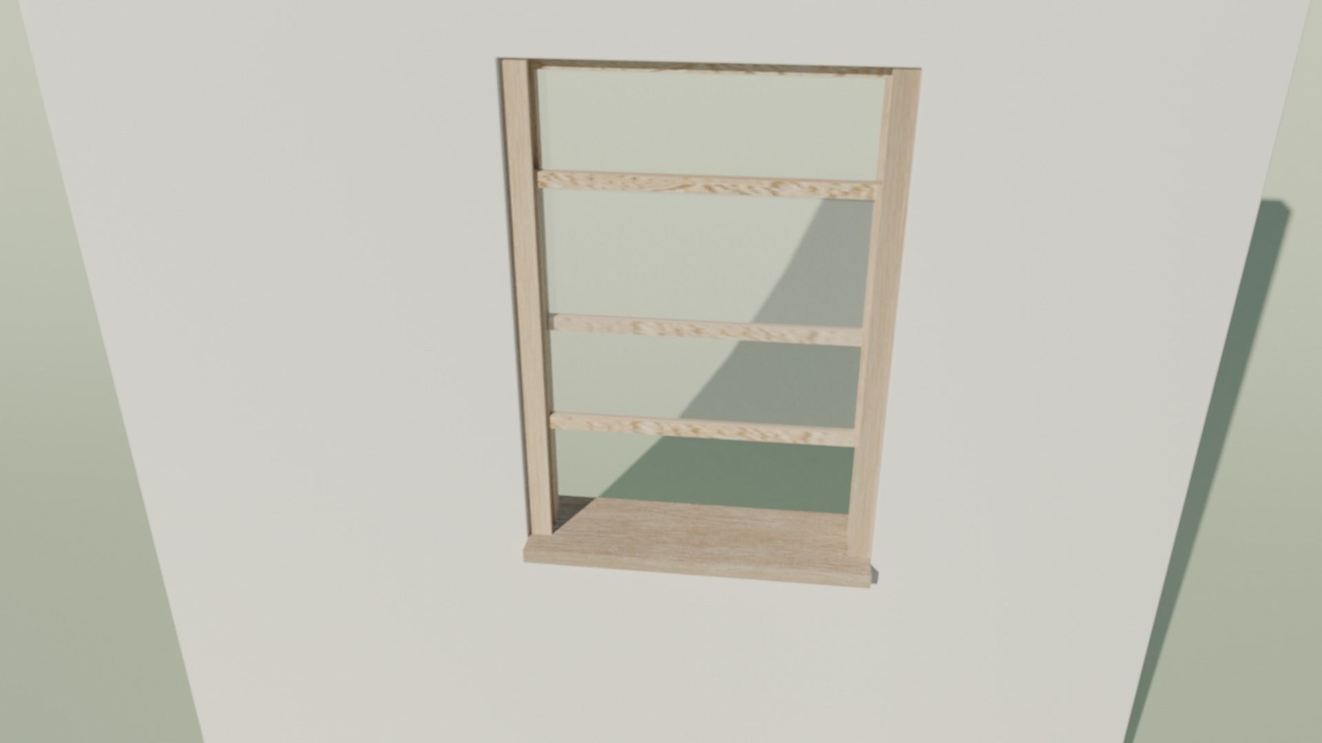 Window Low-poly 3D model_2