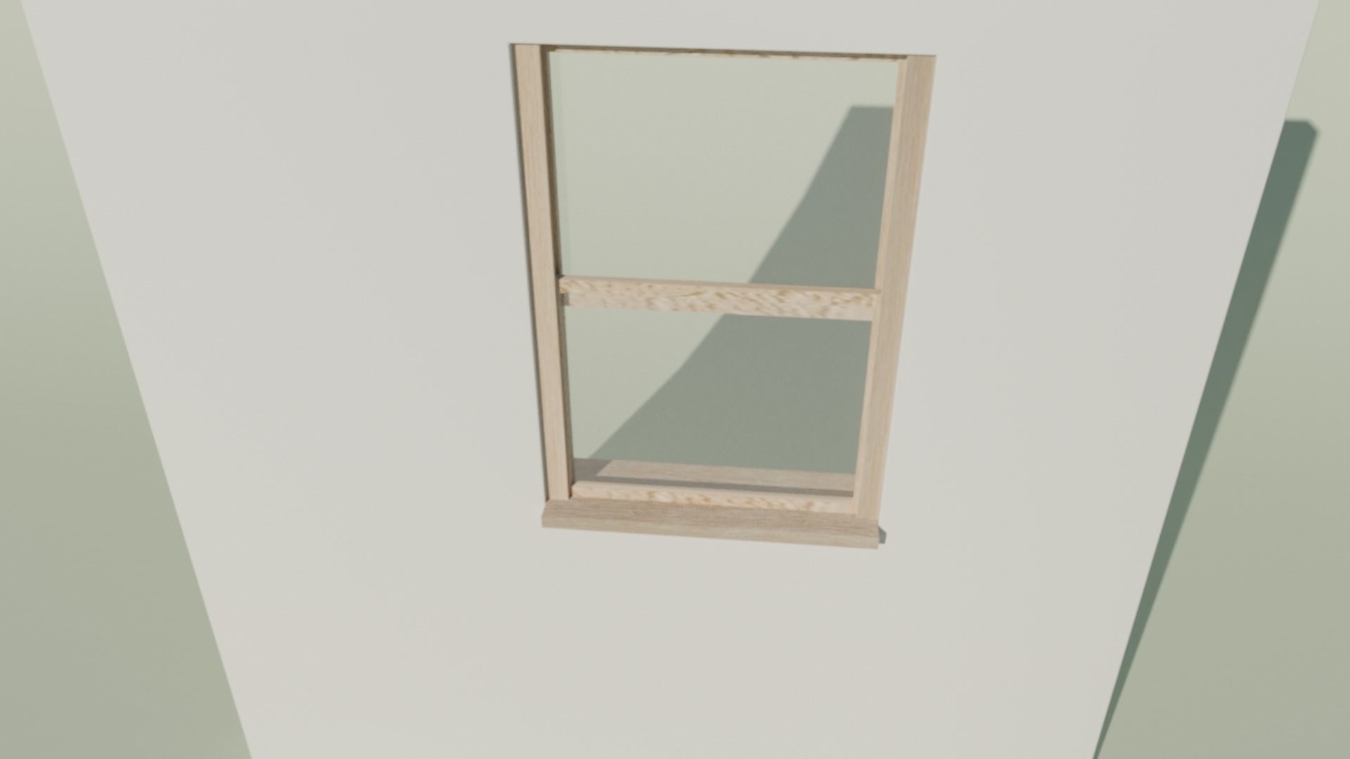 Window Low-poly 3D model_3