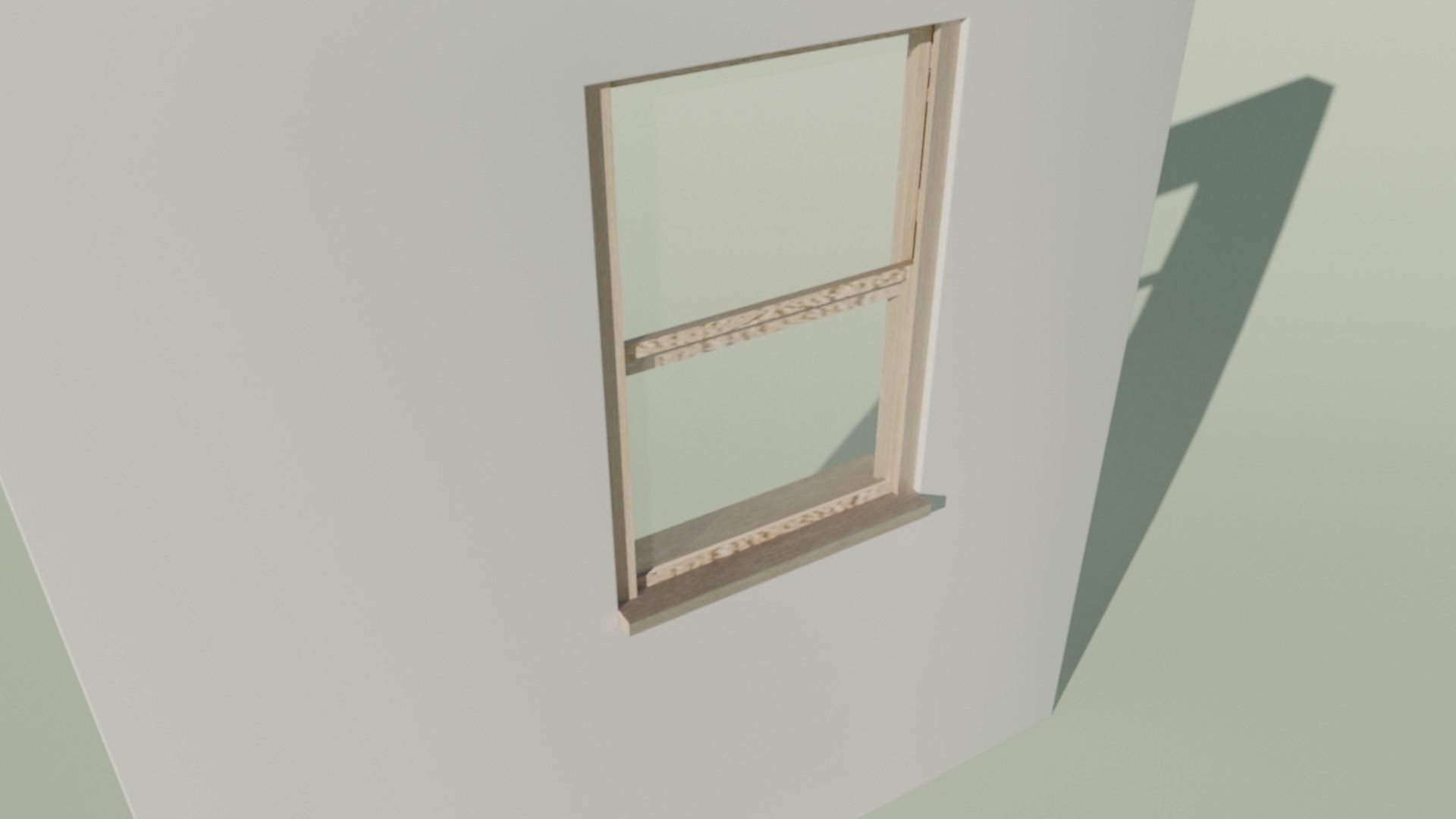 Window Low-poly 3D model_4