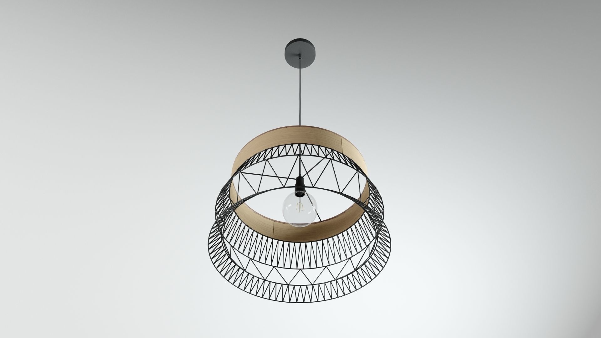 Ceiling Lamp - Industrial style 3D model_3
