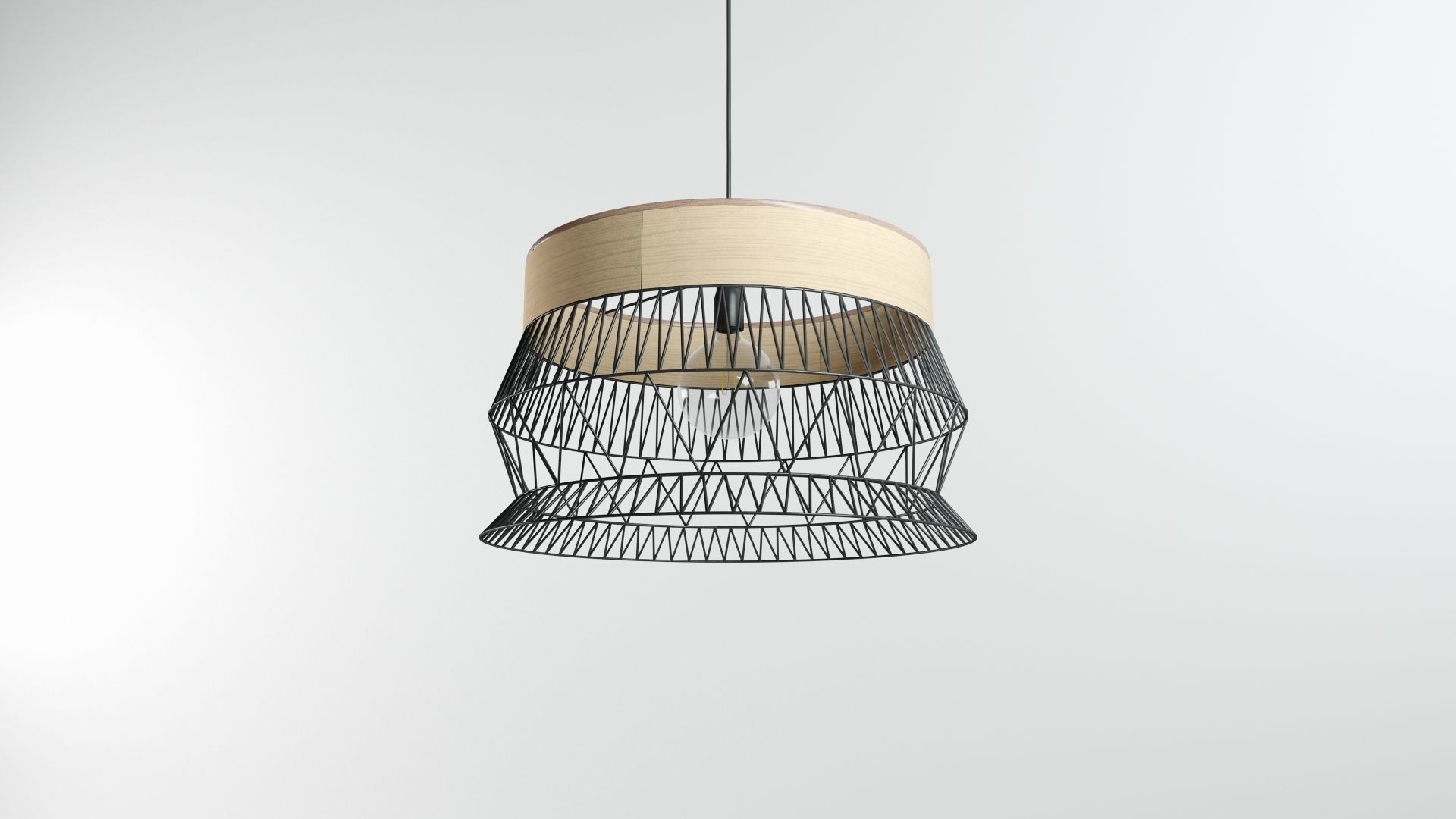 Ceiling Lamp - Industrial style 3D model_2