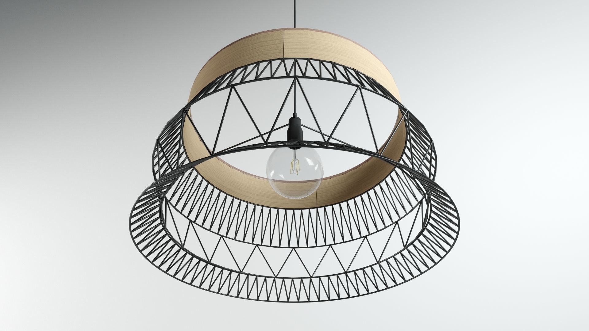 Ceiling Lamp - Industrial style 3D model_7