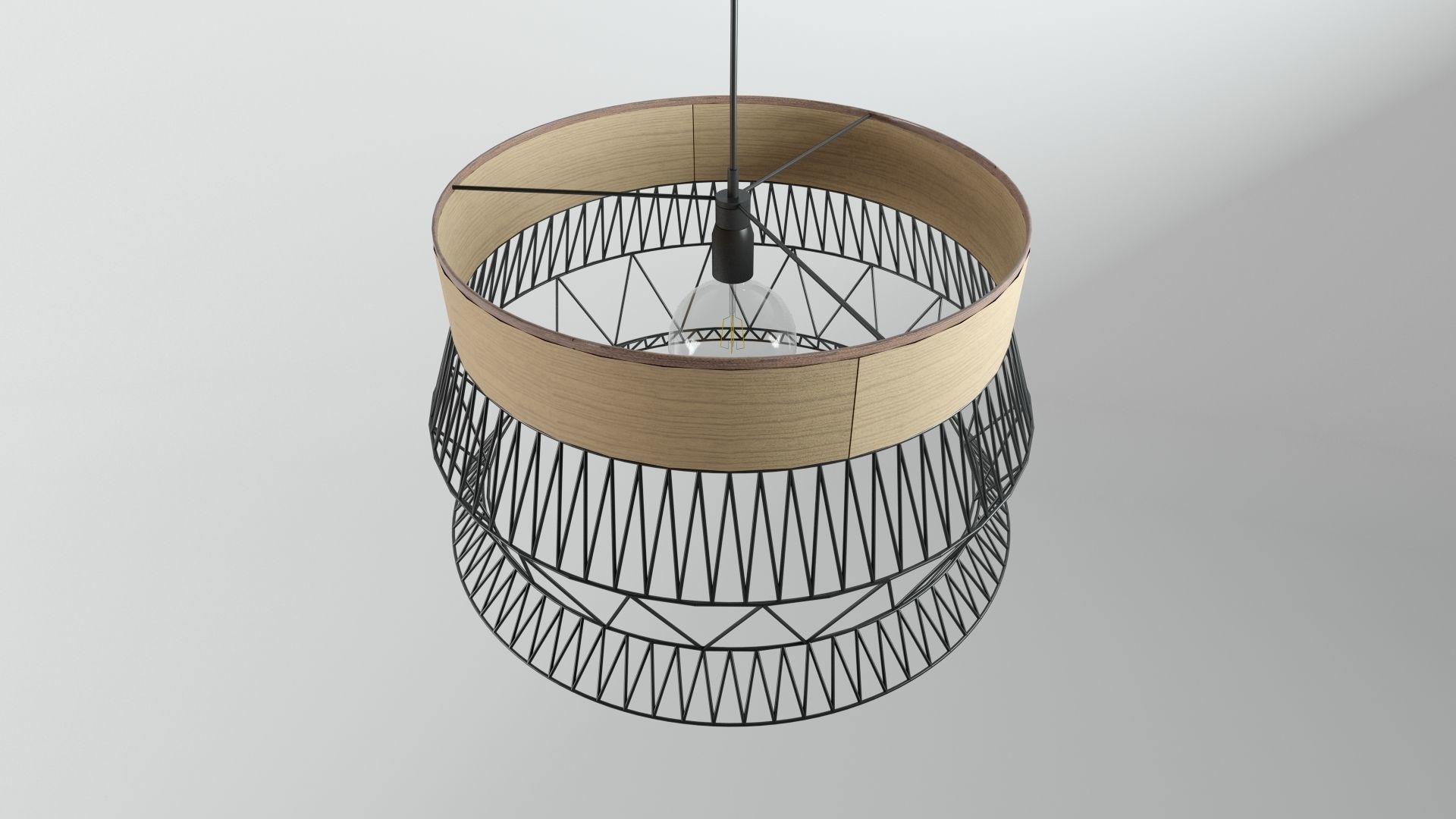 Ceiling Lamp - Industrial style 3D model_6