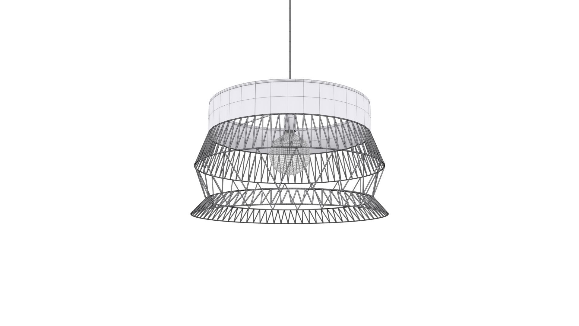 Ceiling Lamp - Industrial style 3D model_9