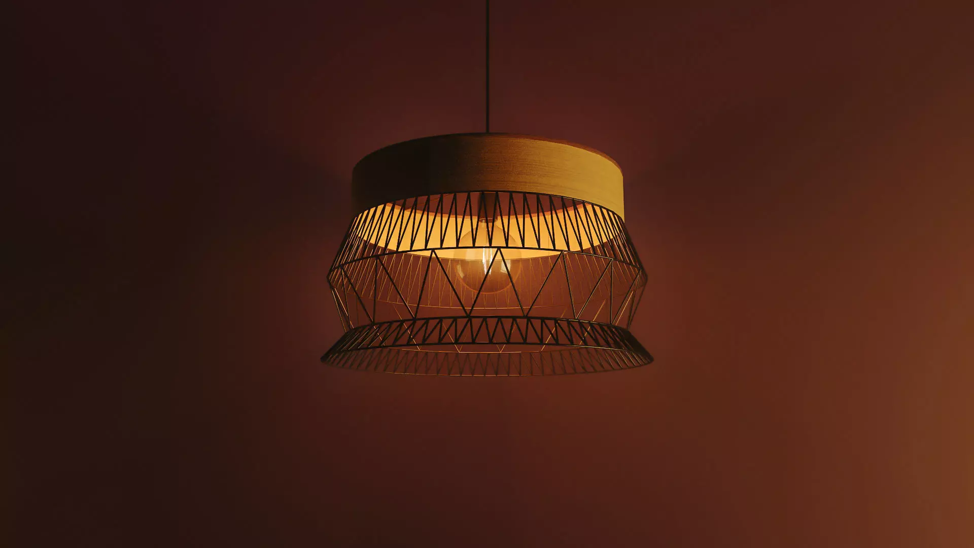 Ceiling Lamp - Industrial style 3D model_0