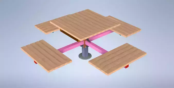 Street Furniture Group 3D model