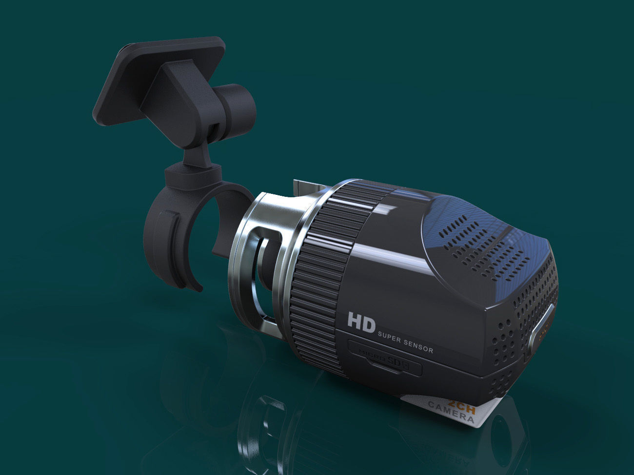 Vehicle black box design 3D modeling source 3D print model_14