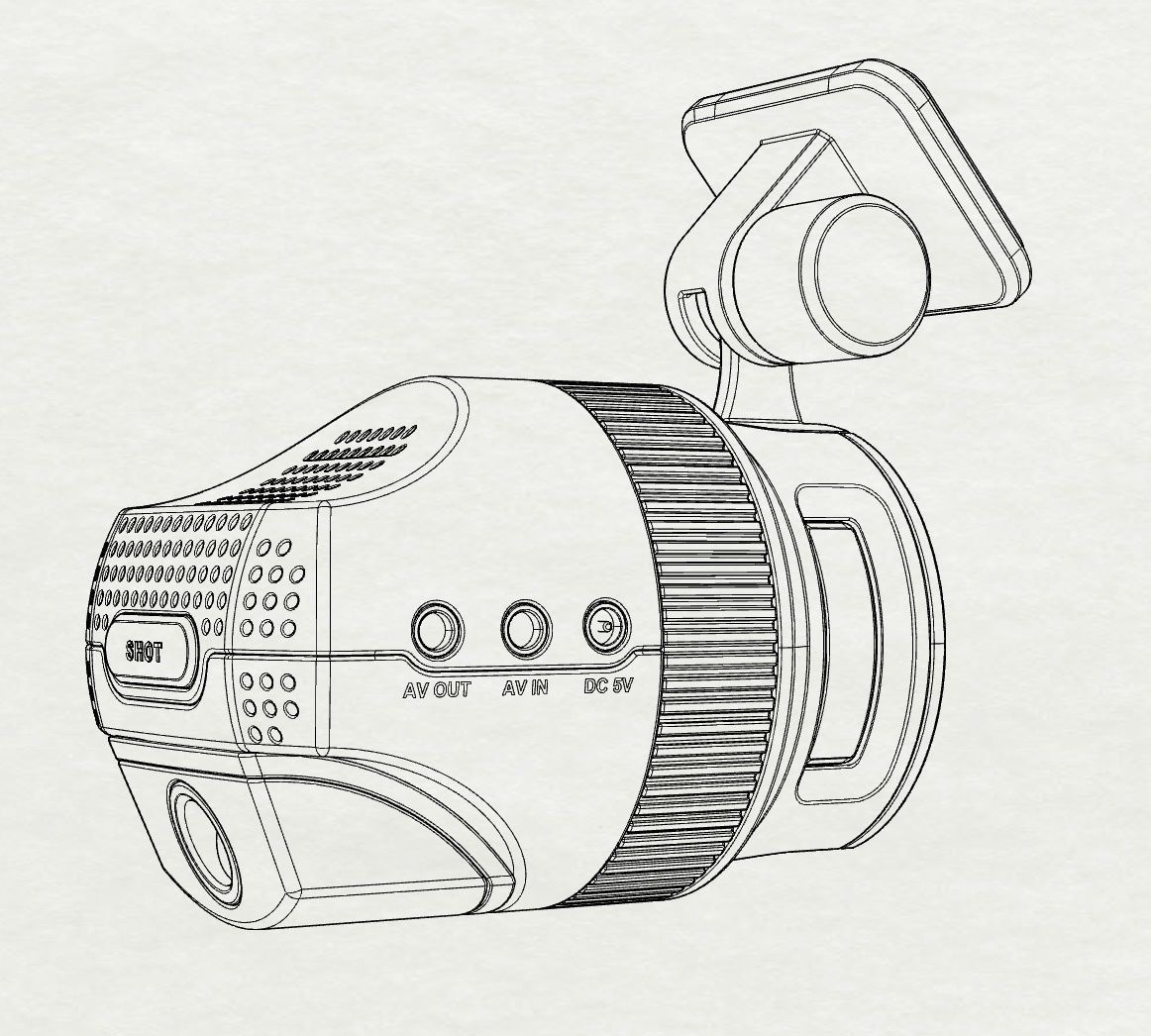 Vehicle black box design 3D modeling source 3D print model_8