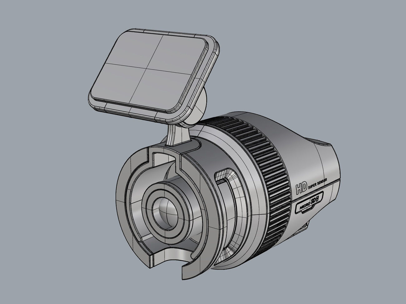 Vehicle black box design 3D modeling source 3D print model_1