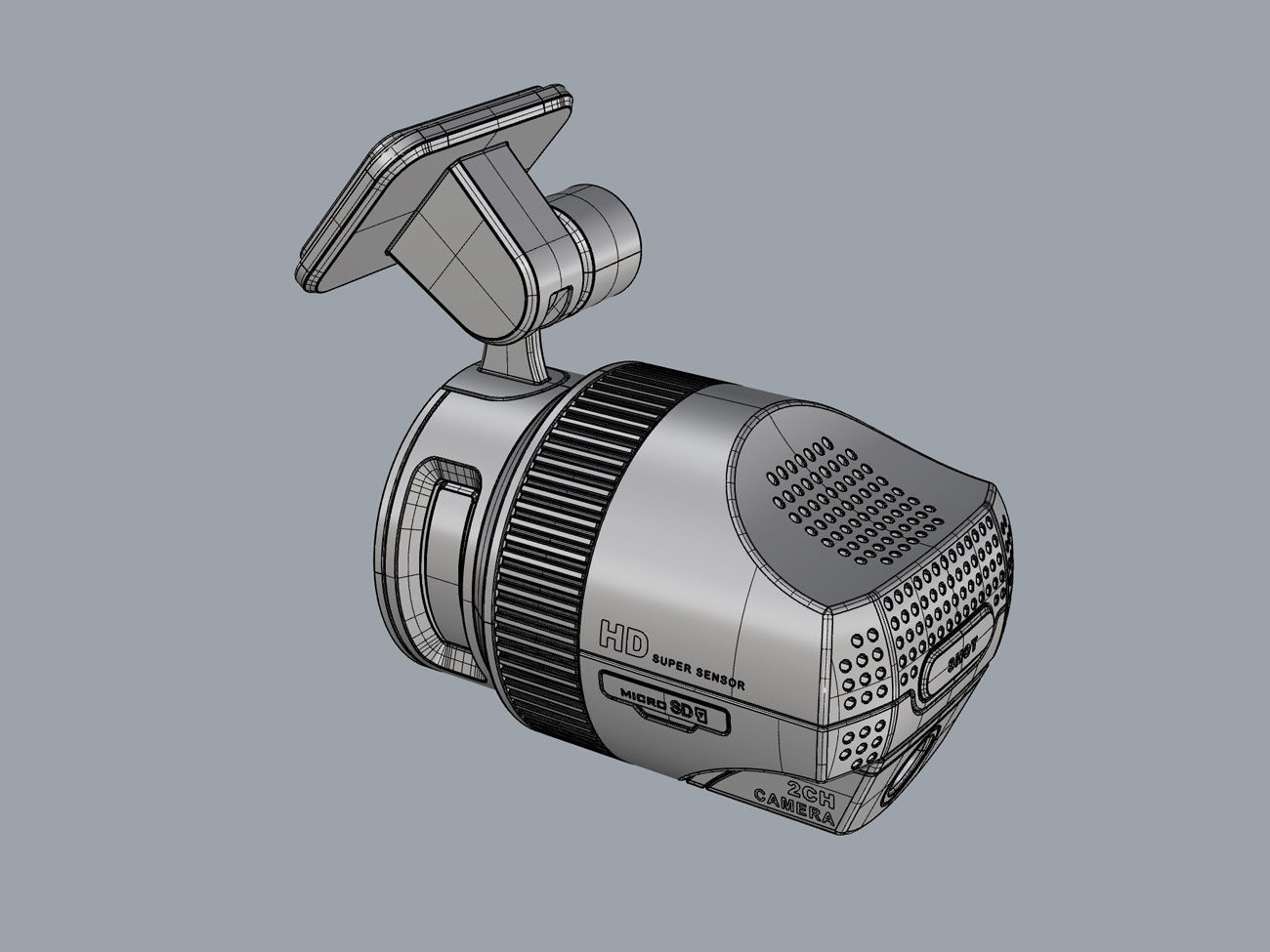 Vehicle black box design 3D modeling source 3D print model_3