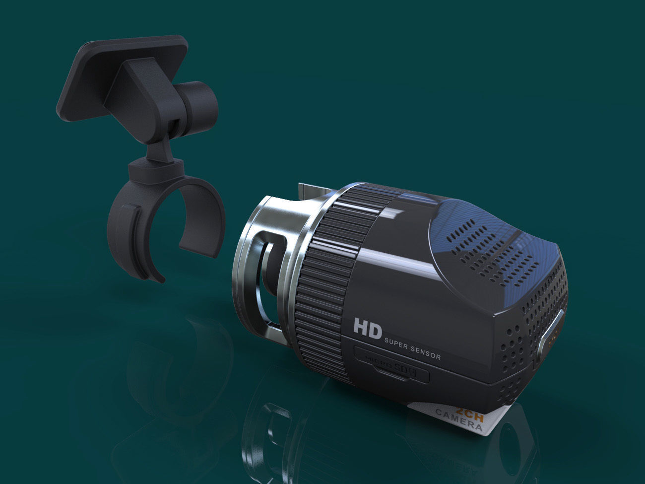 Vehicle black box design 3D modeling source 3D print model_13