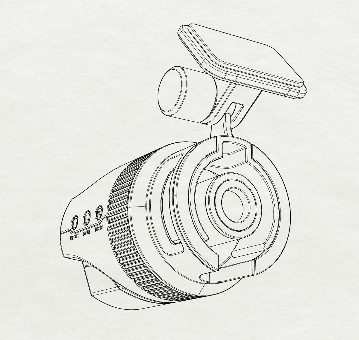 Vehicle black box design 3D modeling source 3D print model_11