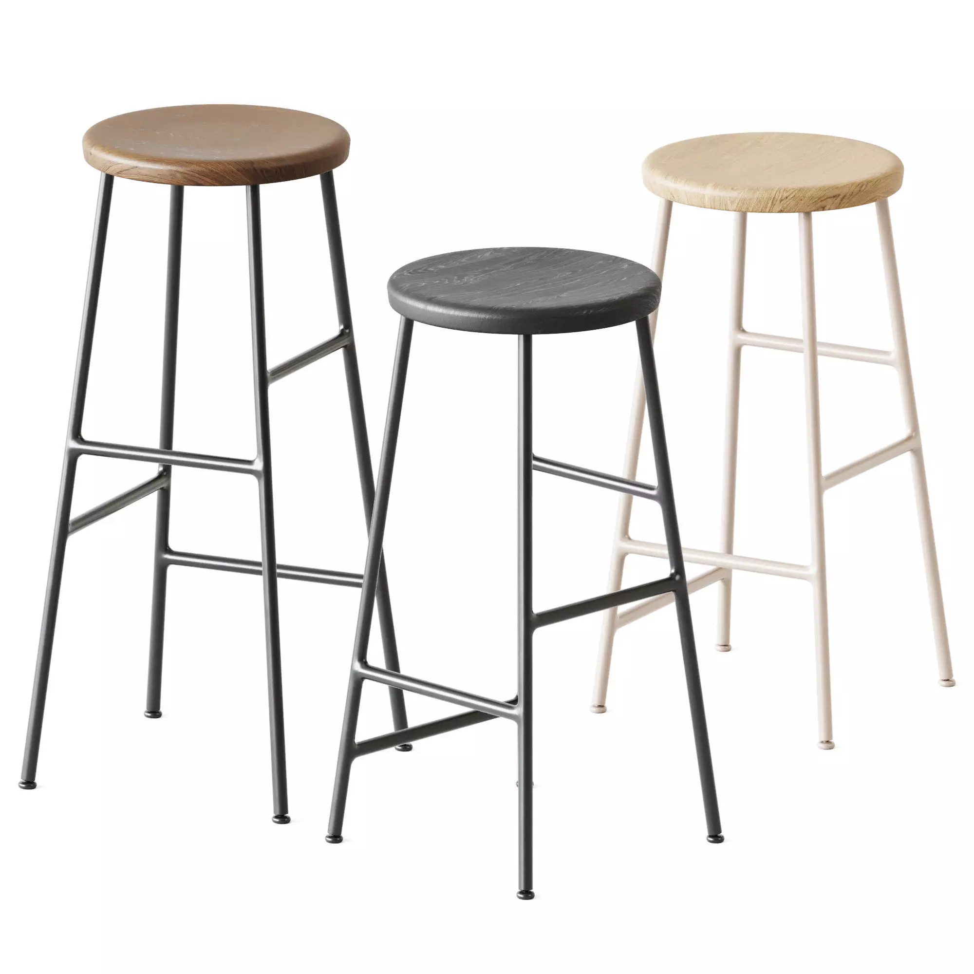 Cornet Bar Stool by Hay 3D model_0