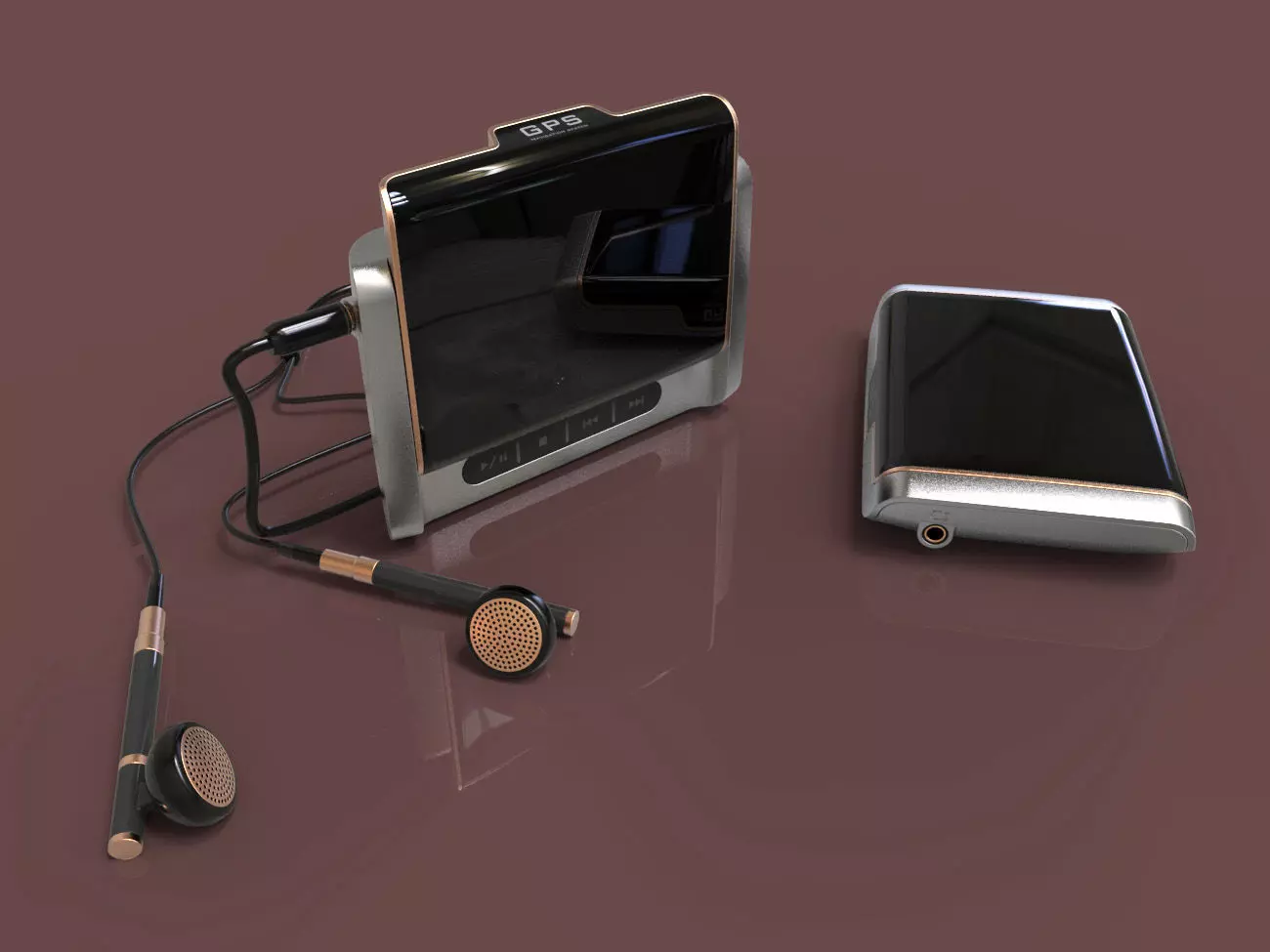 GPS built in mini media device design 3D modeling source 3D print model_0