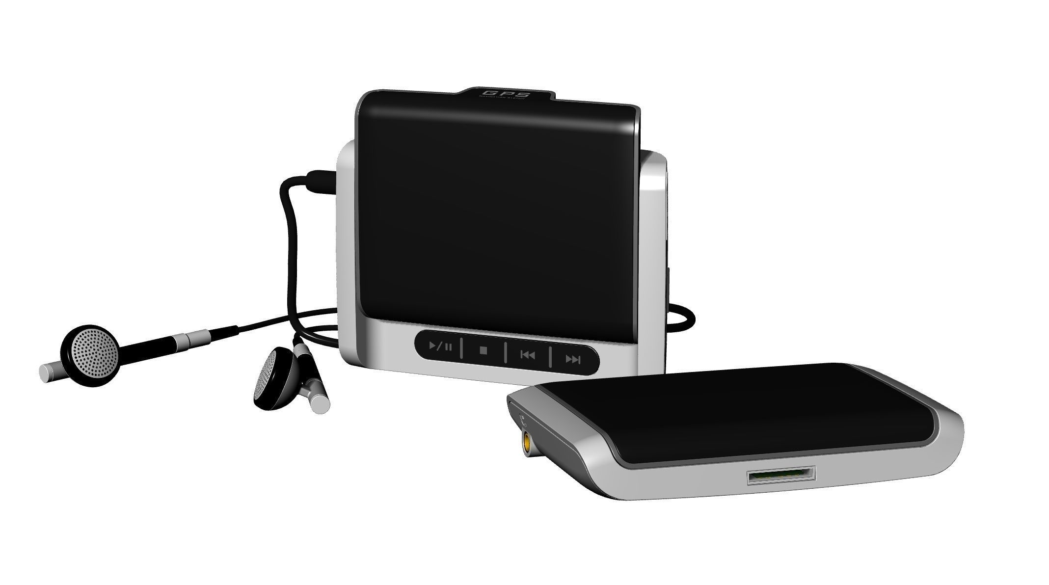 GPS built in mini media device design 3D modeling source 3D print model_13