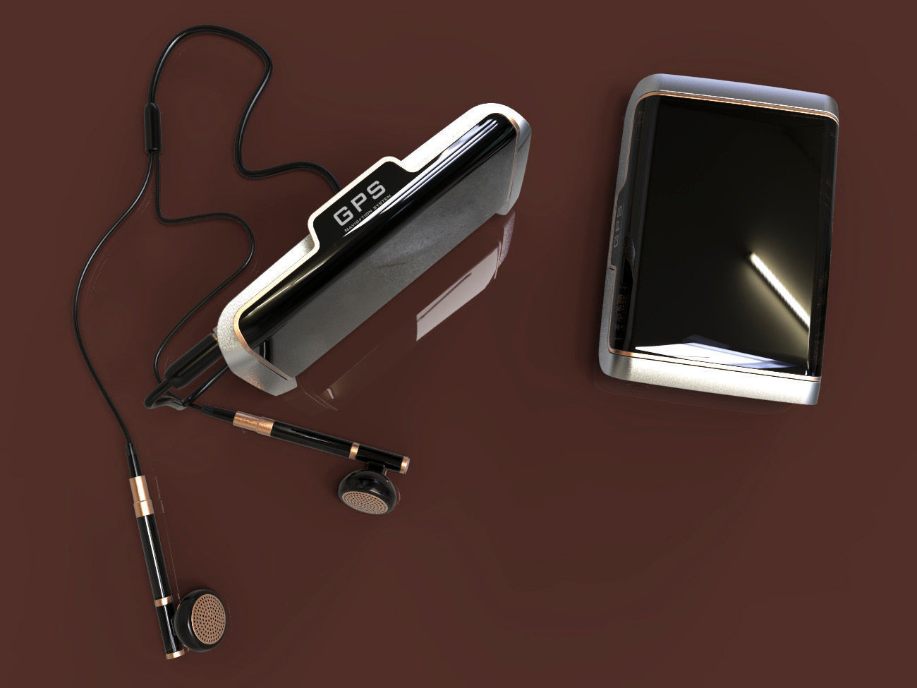 GPS built in mini media device design 3D modeling source 3D print model_3