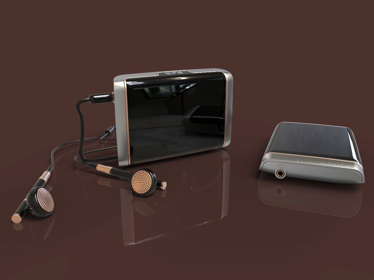 GPS built in mini media device design 3D modeling source 3D print model_8