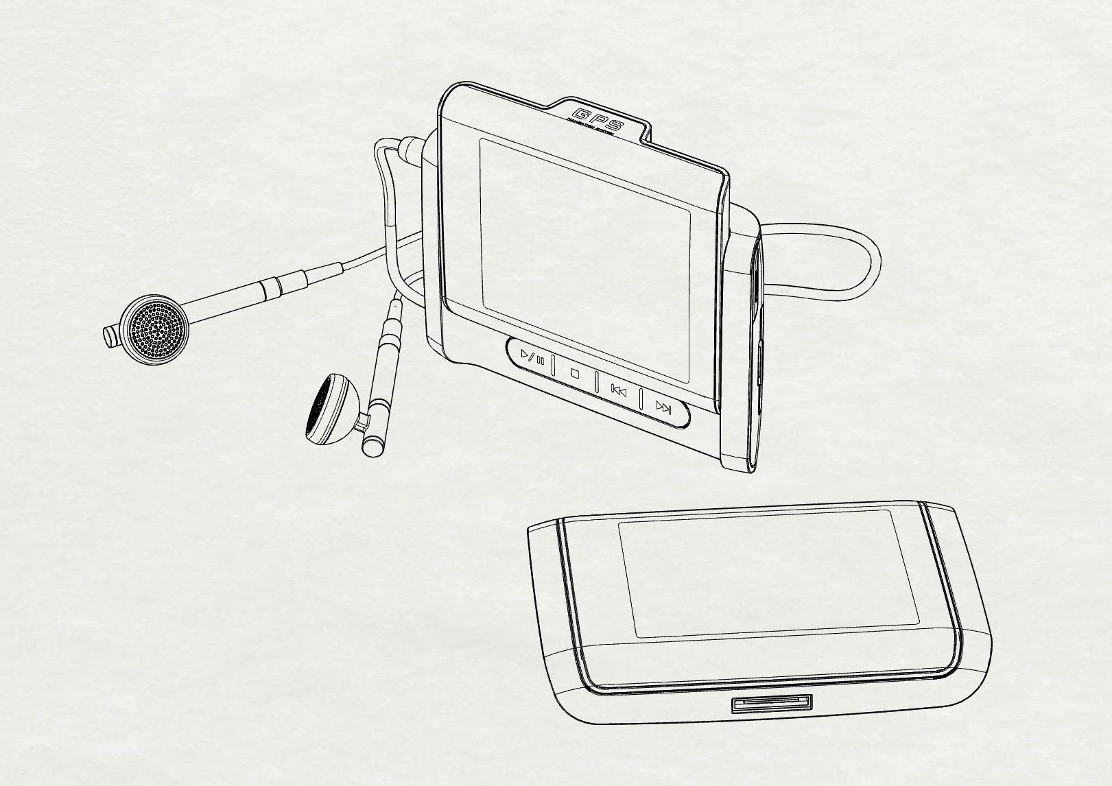 GPS built in mini media device design 3D modeling source 3D print model_15