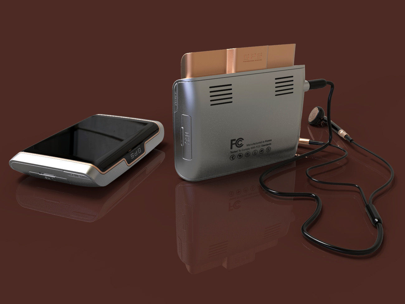 GPS built in mini media device design 3D modeling source 3D print model_4