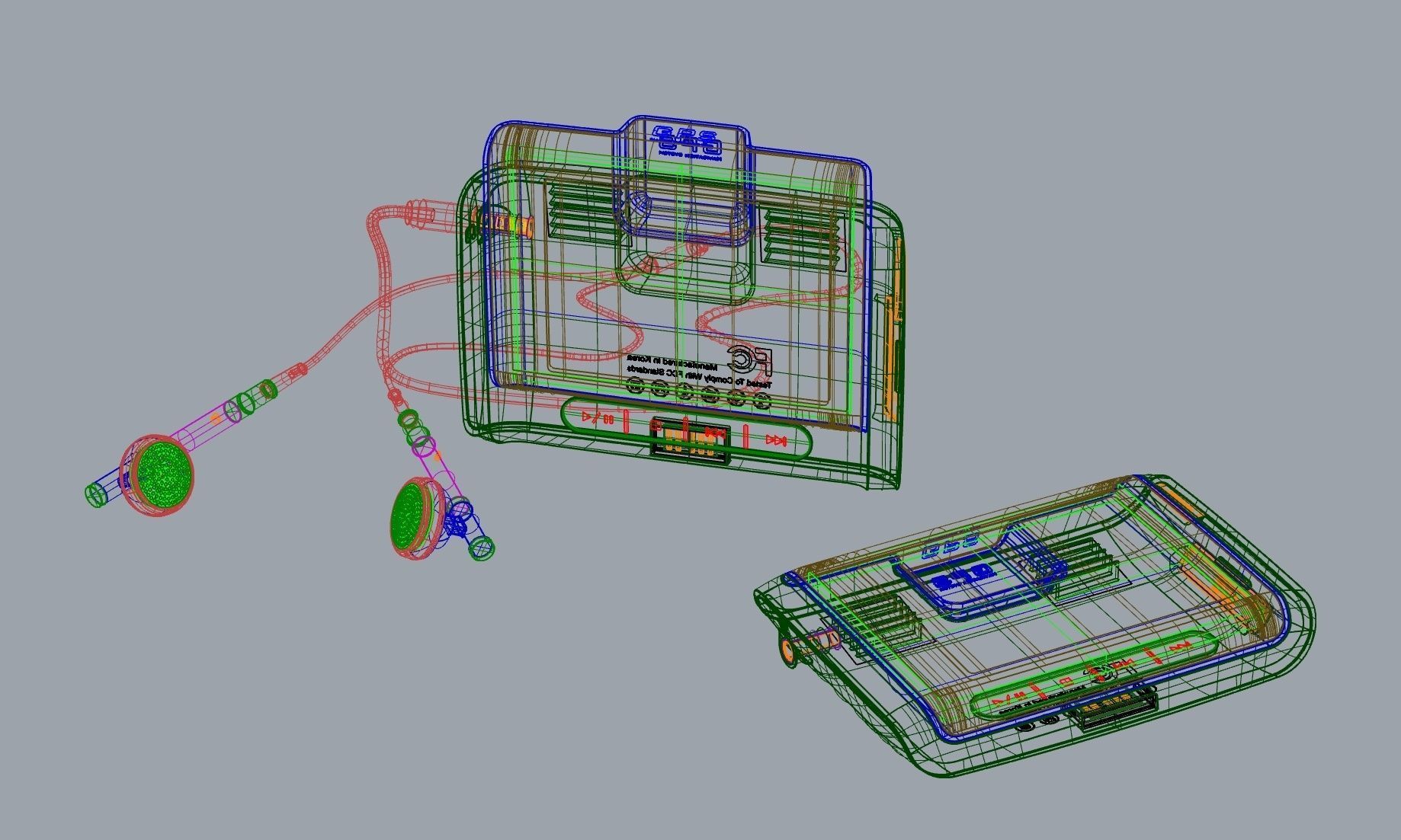 GPS built in mini media device design 3D modeling source 3D print model_12