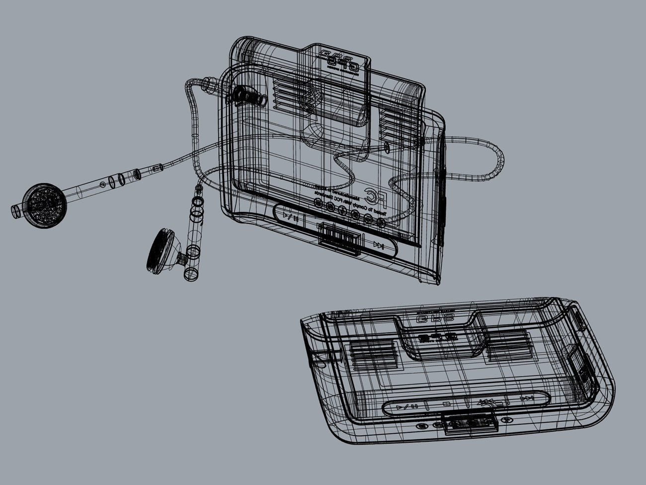 GPS built in mini media device design 3D modeling source 3D print model_10