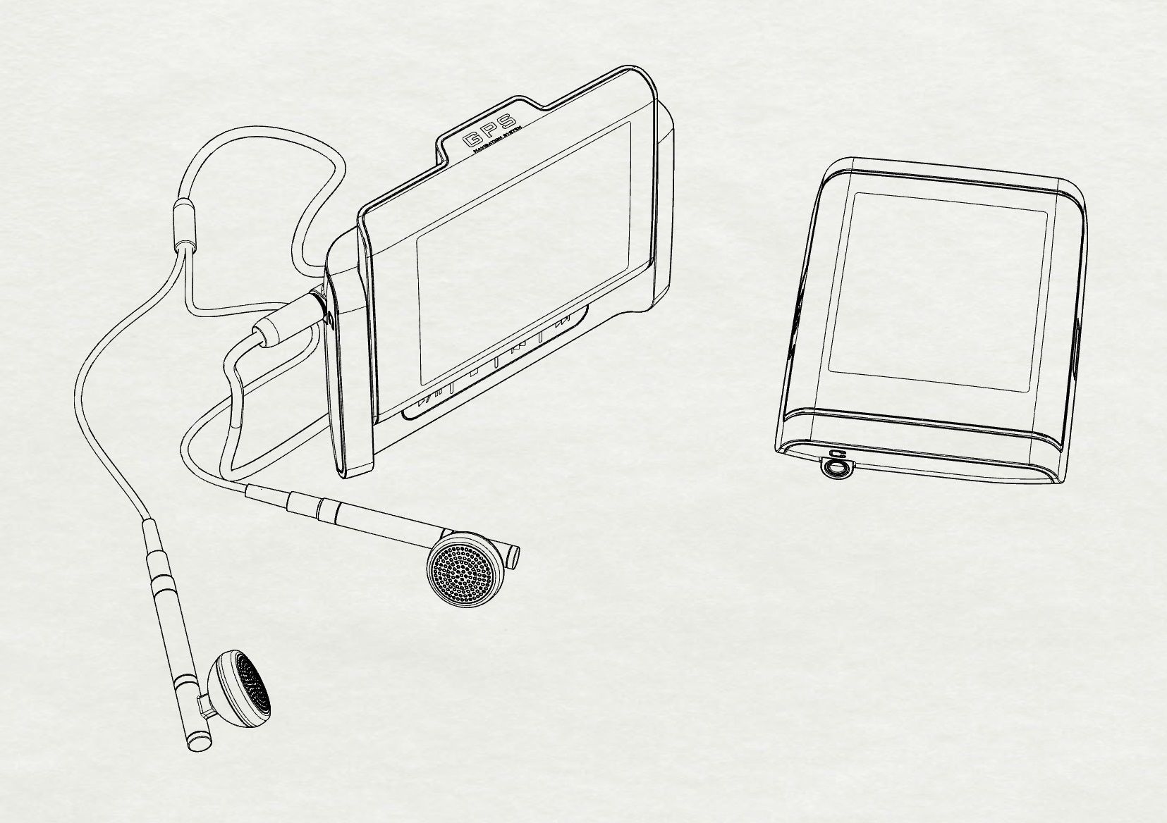 GPS built in mini media device design 3D modeling source 3D print model_17