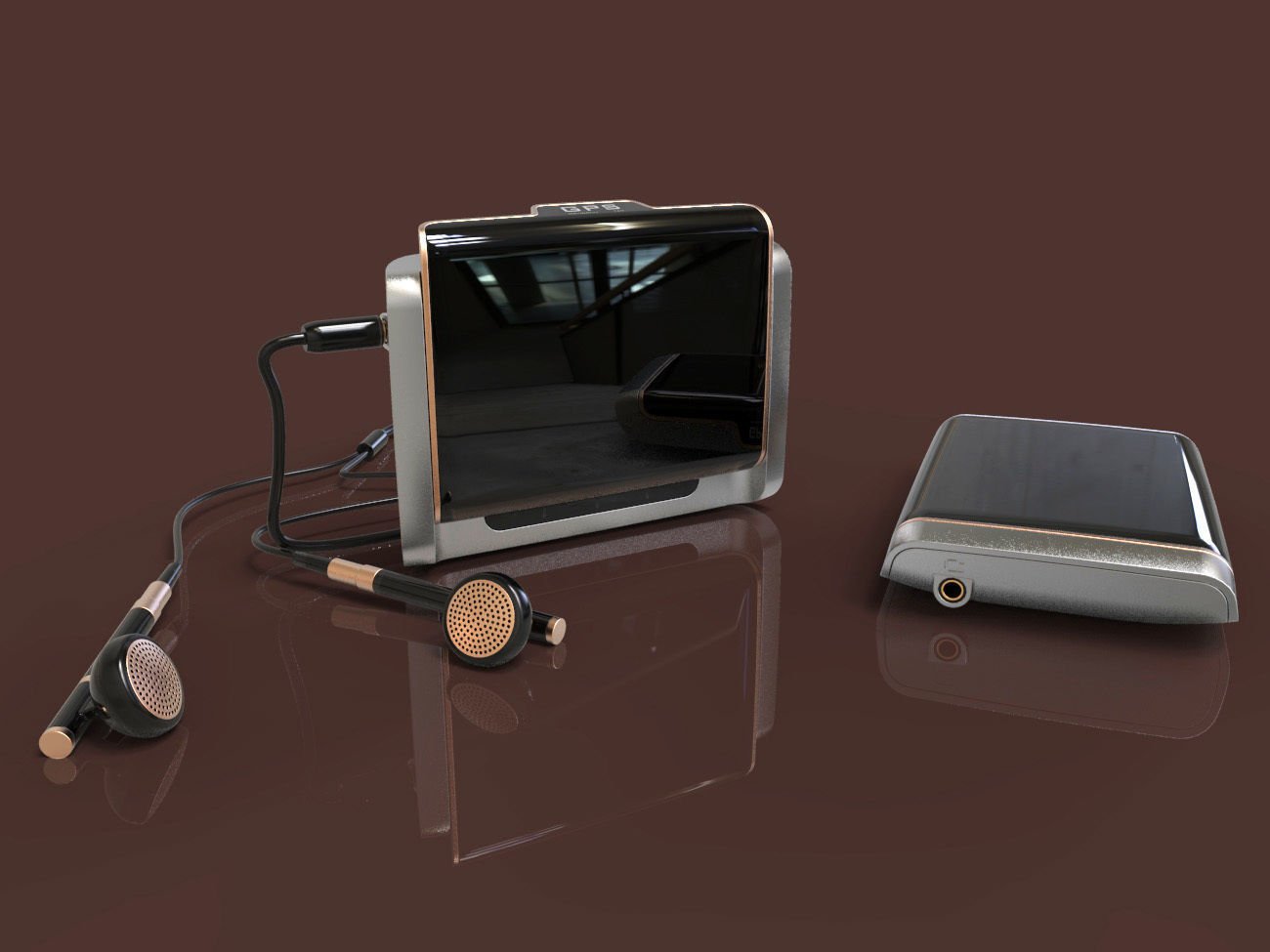 GPS built in mini media device design 3D modeling source 3D print model_7