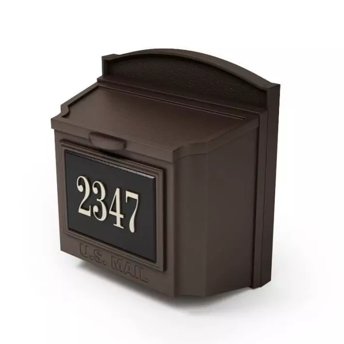 Letterbox With Address Plate 3D model_0