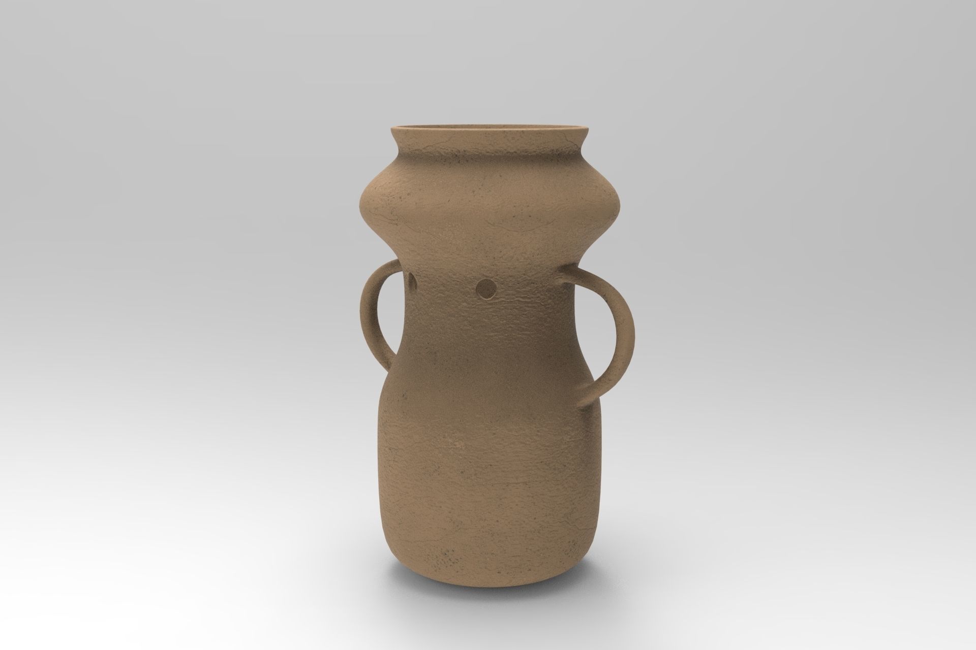Gardenias Vase Low-poly 3D model_1