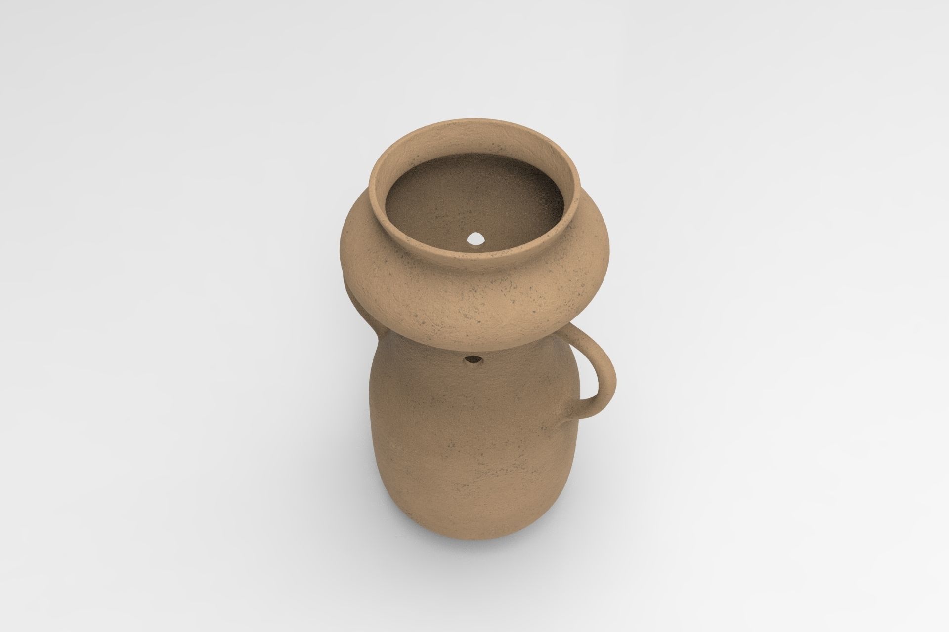 Gardenias Vase Low-poly 3D model_3