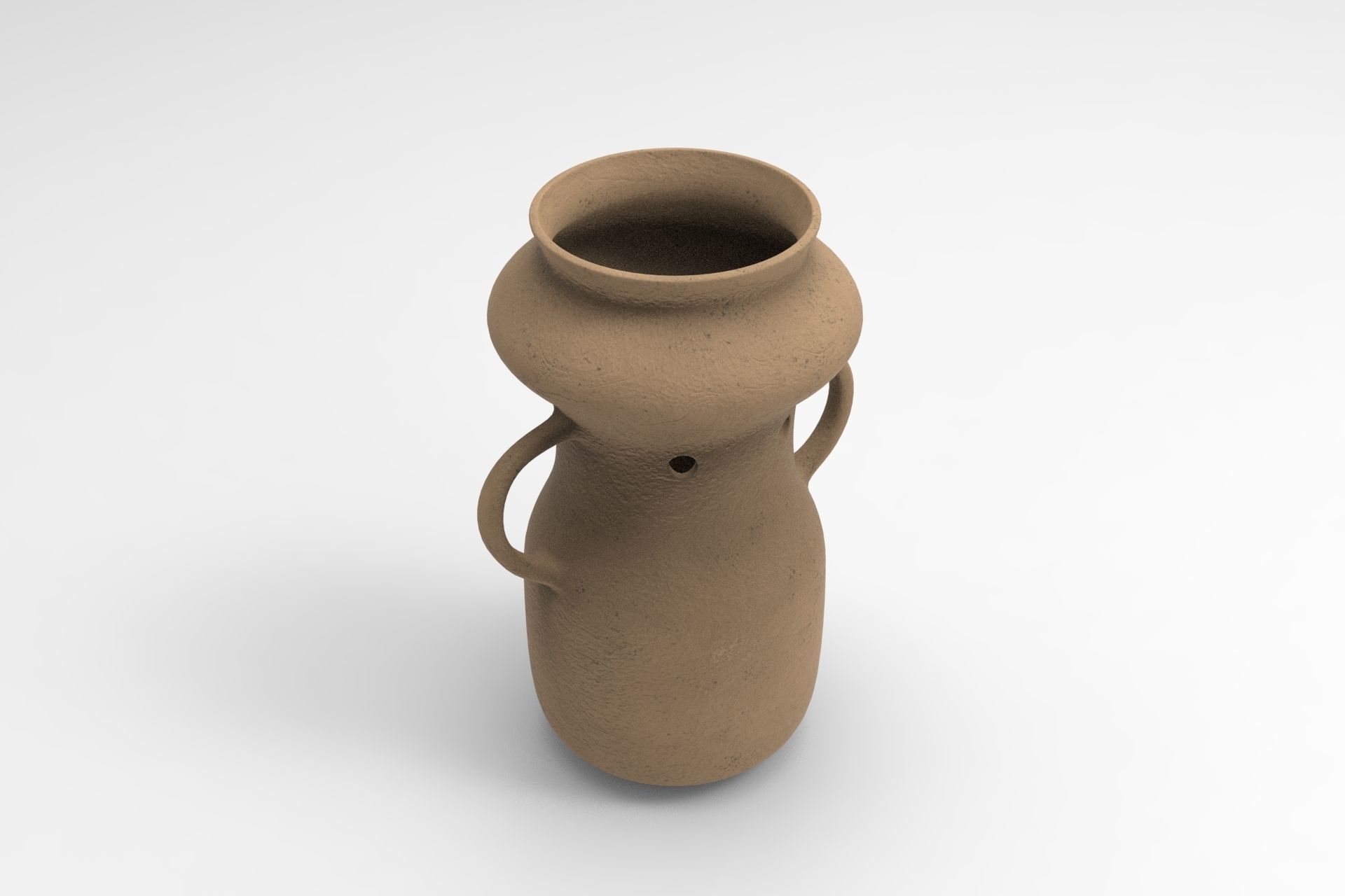 Gardenias Vase Low-poly 3D model_2