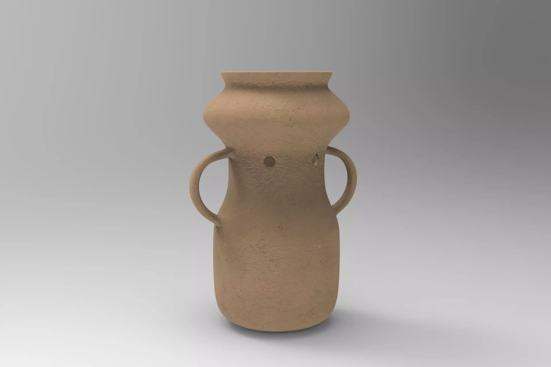 Gardenias Vase Low-poly 3D model_0