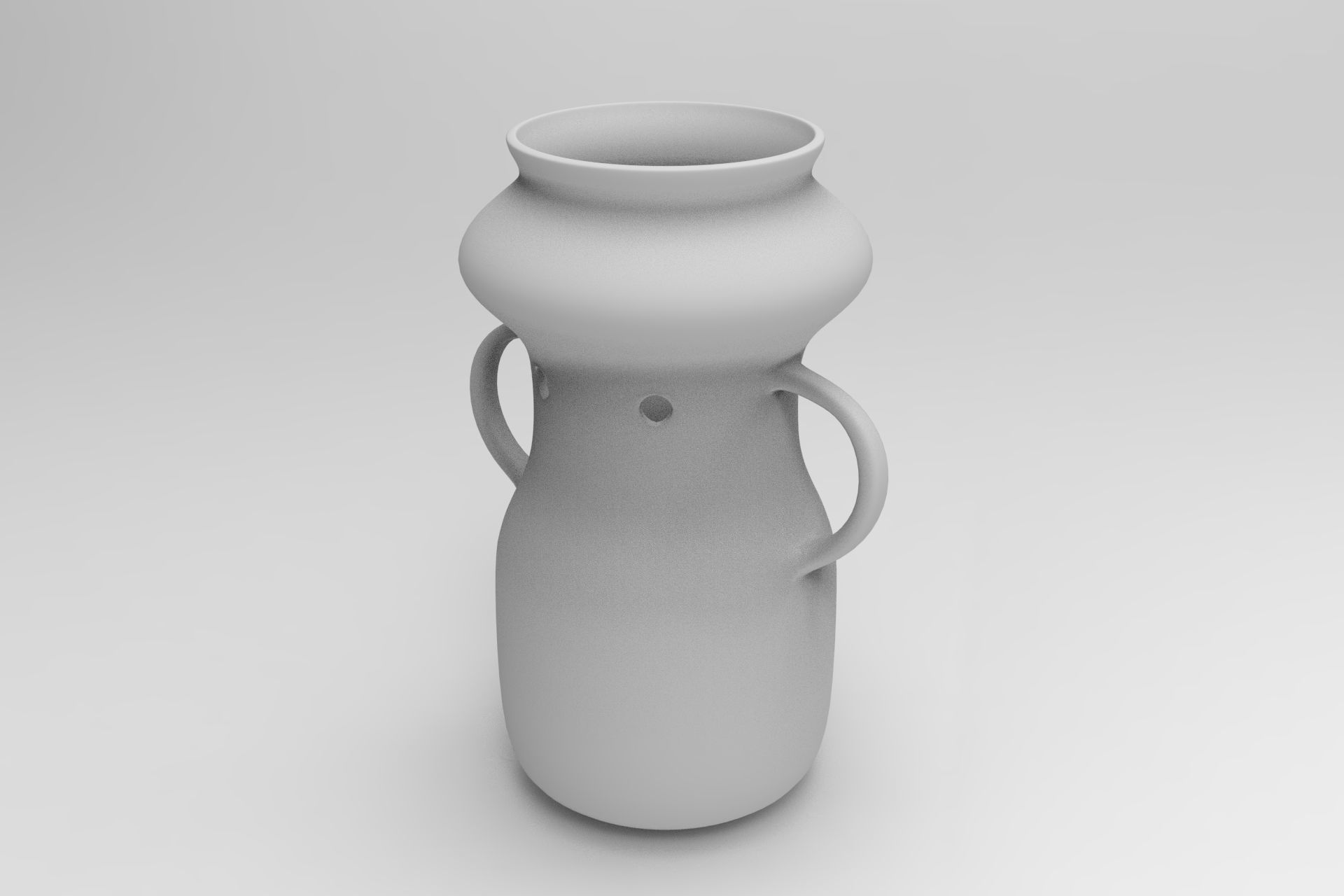 Gardenias Vase Low-poly 3D model_7