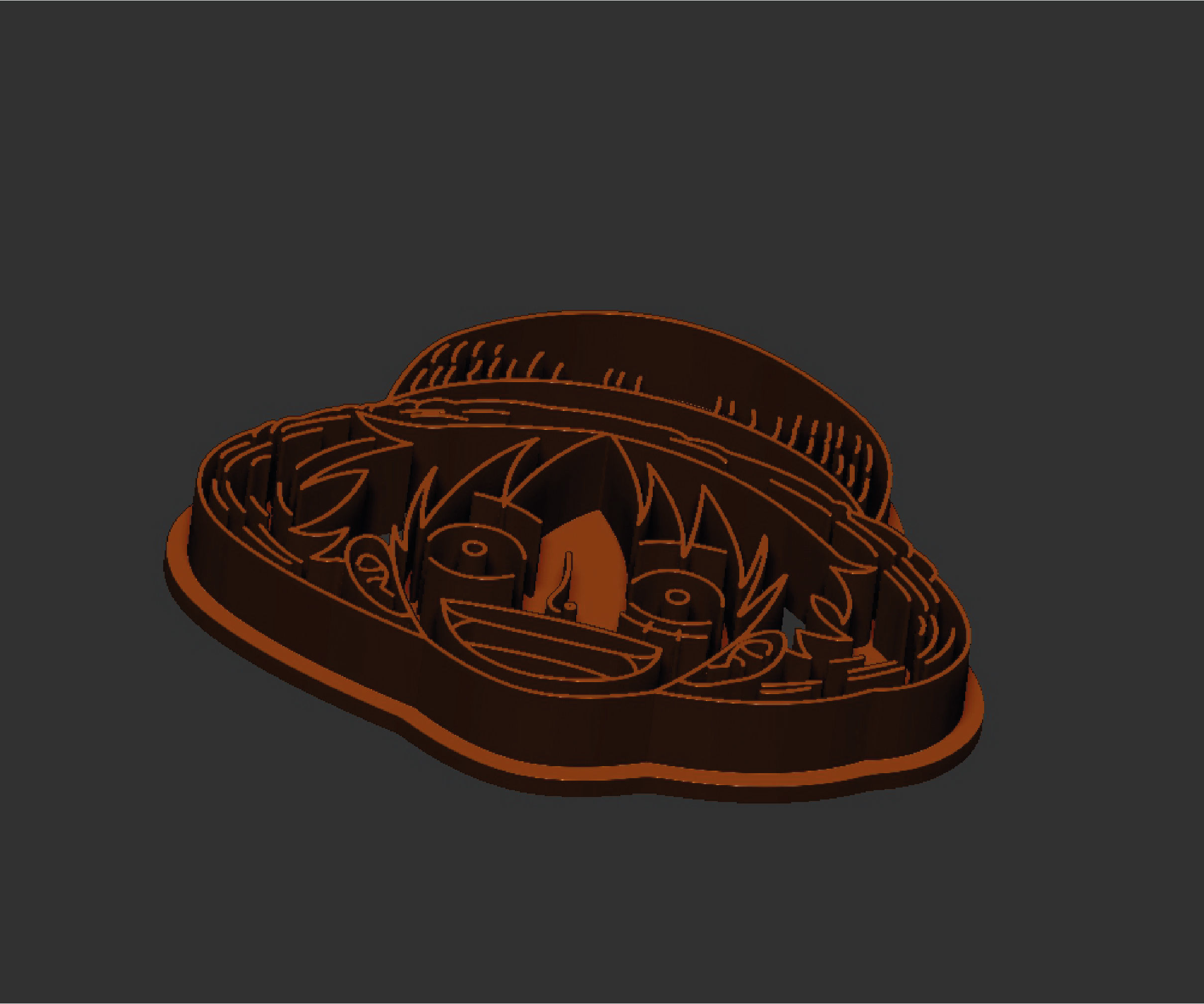 One Piece Luffy cookie cutter Stl file 3D print model_4