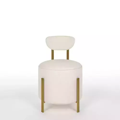 Melange vanity chair Low-poly 3D model