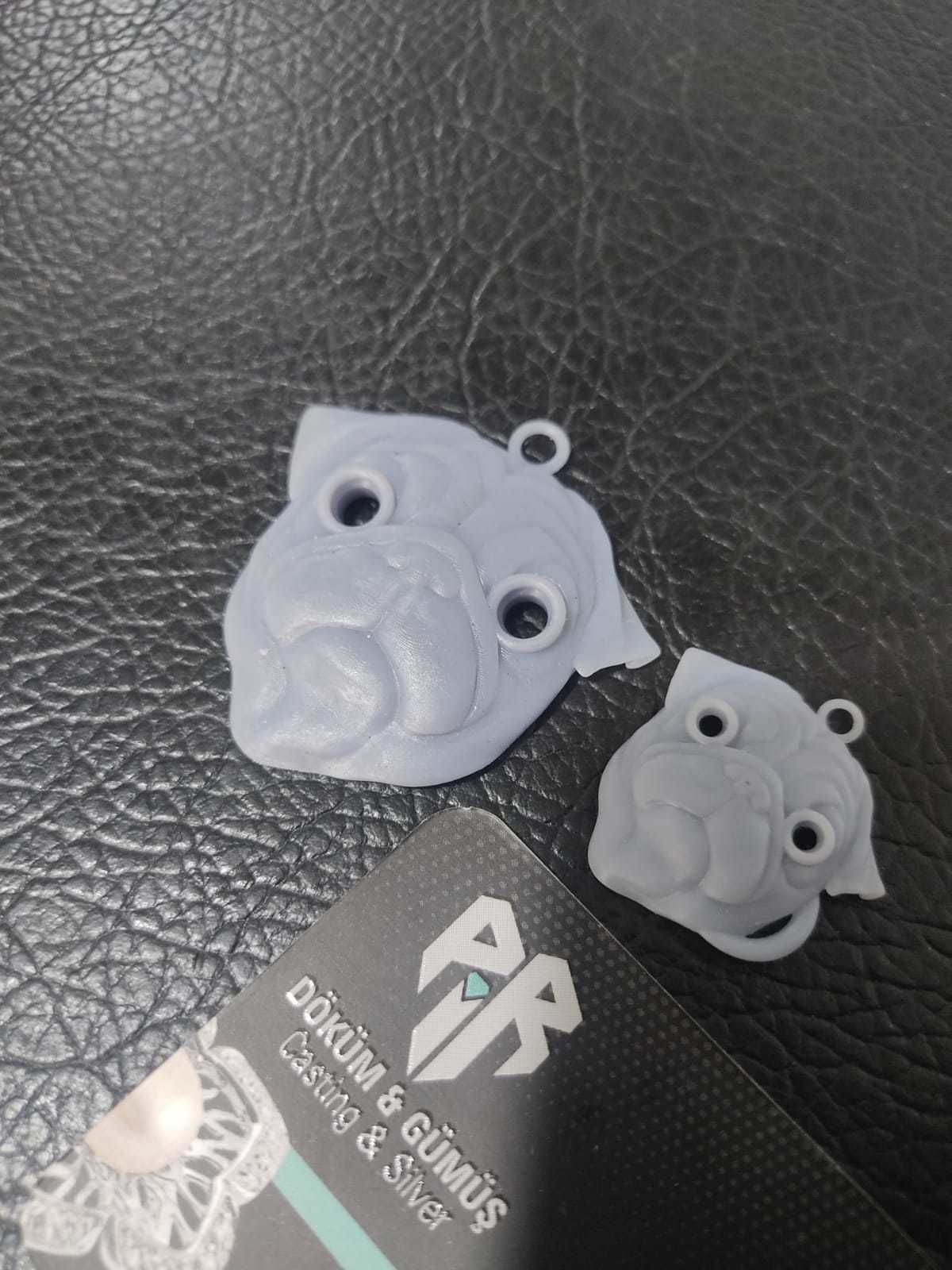 PUG Necklace 3D print model_3