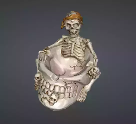 Asher skeleton in bowl