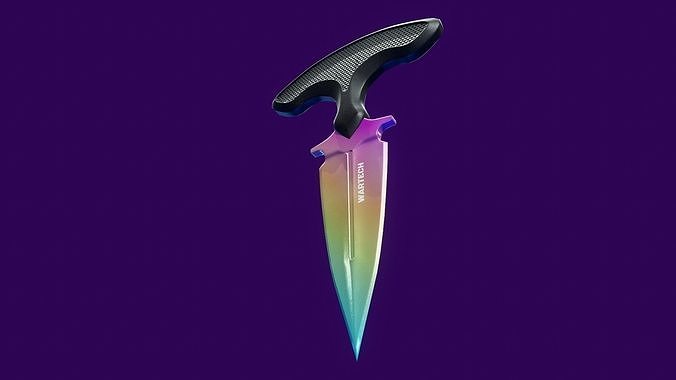 Push Dagger - Tutorial Included Low-poly 3D model