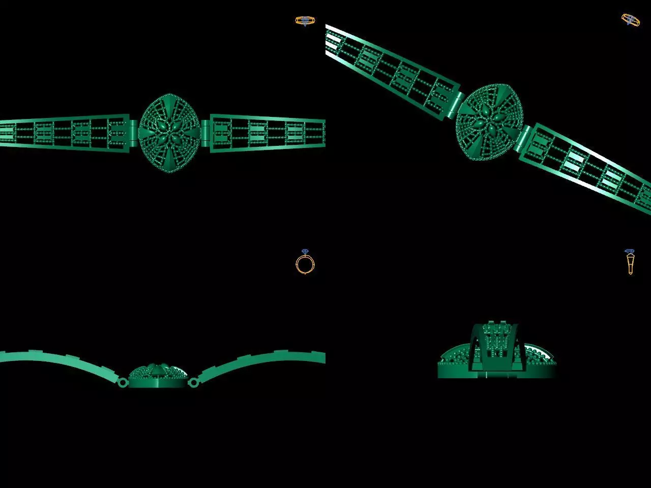 Bracelet 4 lego star wars belt 3D print model_0