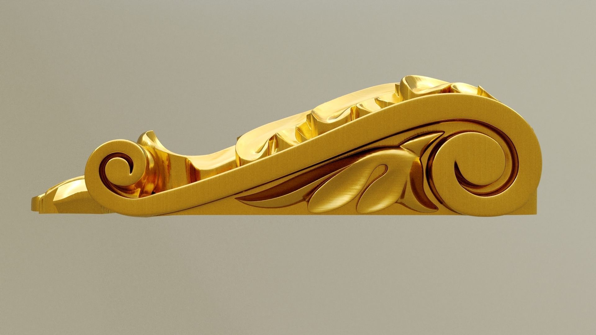 bracket interior 3d model molding Low-poly 3D model_2