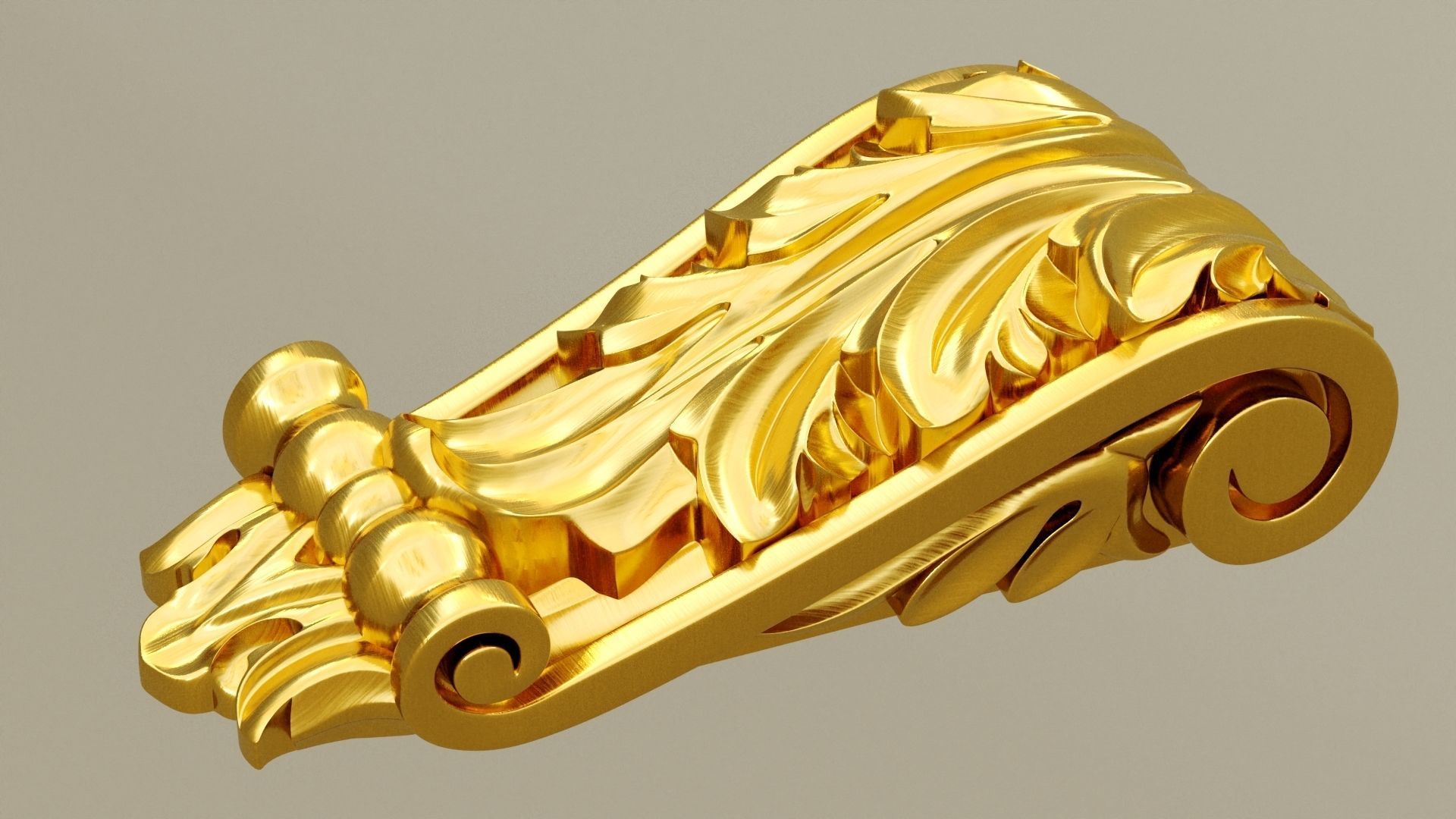 bracket interior 3d model molding Low-poly 3D model_3