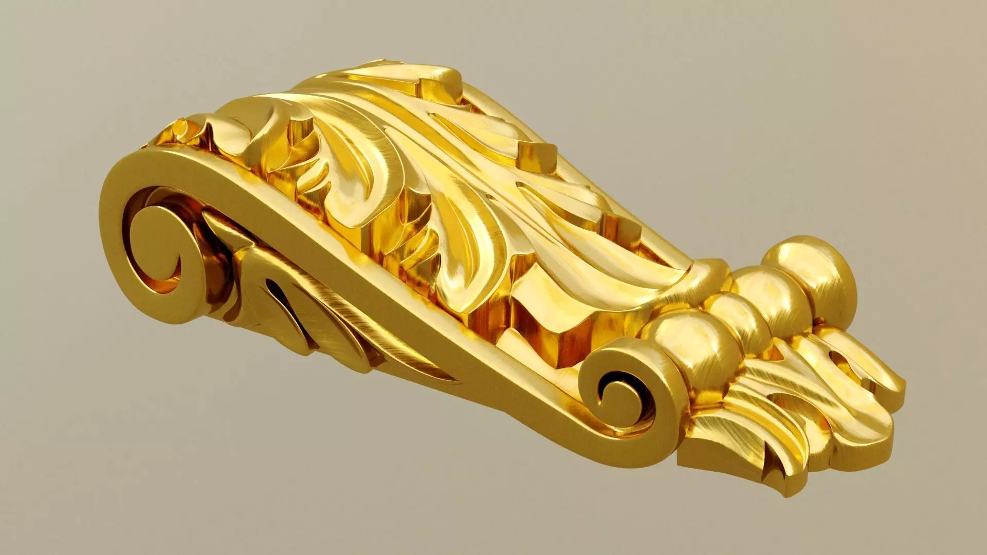 bracket interior 3d model molding Low-poly 3D model_0