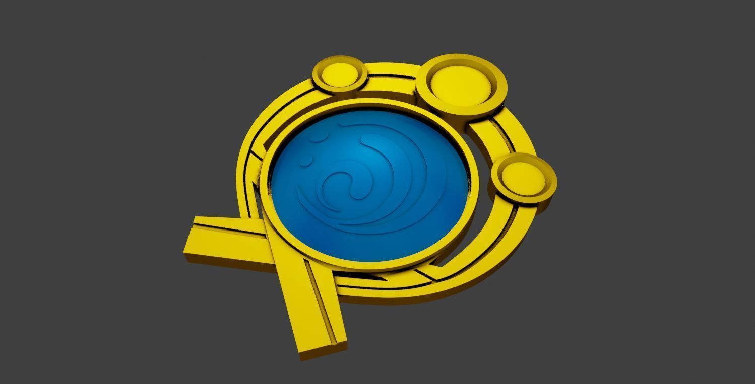 Genshin Impact Vision All elements Inazuma Variant  3D print model_9