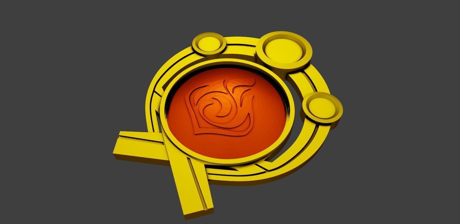 Genshin Impact Vision All elements Inazuma Variant  3D print model_10