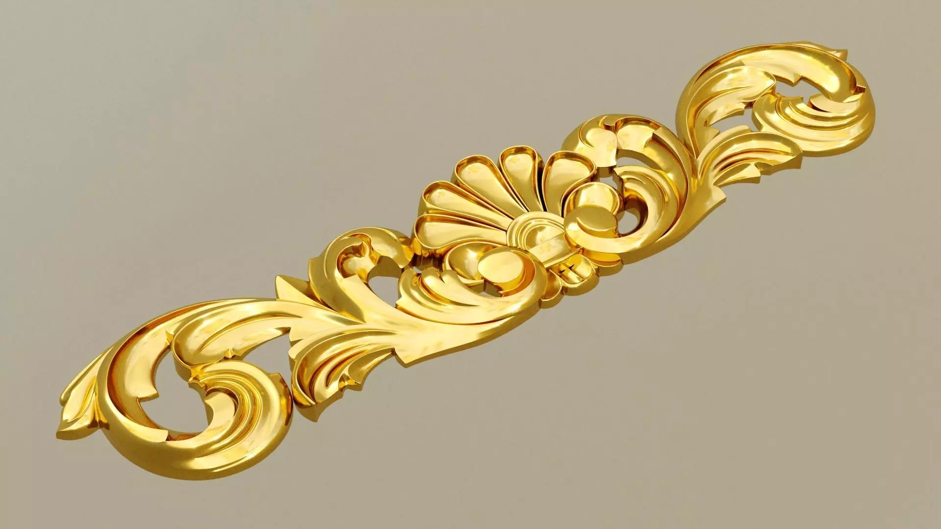 Molding 3dmodel for interior Low-poly 3D model